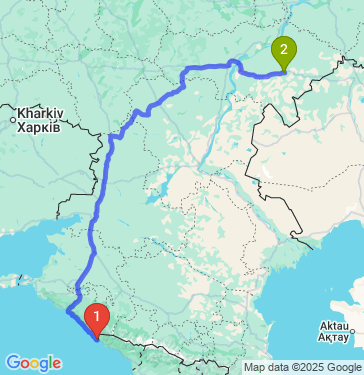 Маршрут из Сочи в Учебный