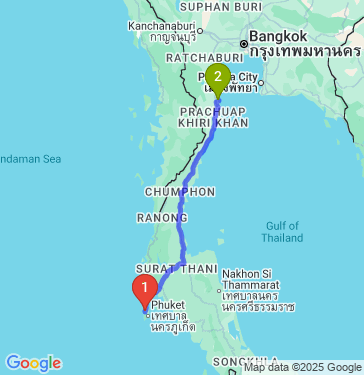 Маршрут из Tambon Choeng Thale в Tambon Hua Hin