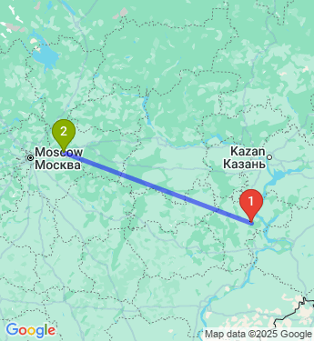 Маршрут из Тереньгульский район в Покров