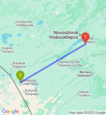 Маршрут из Искитима в Славгород