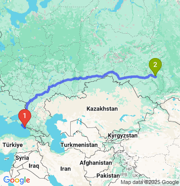 Маршрут из Сочи в Кемерово