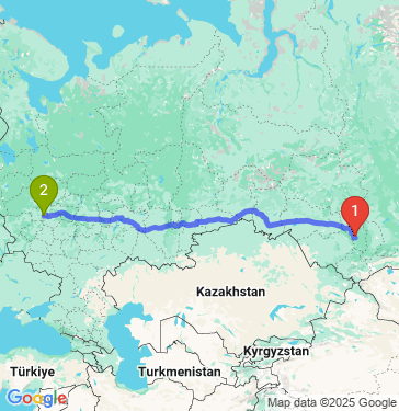 Маршрут из Новокузнецка в Ильинское-Усово