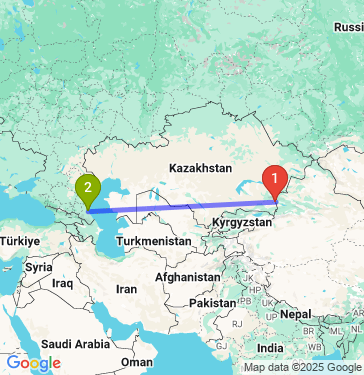 Маршрут из Ili в Махачкалу