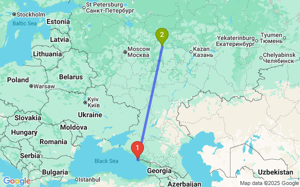 Маршрут из Сочи в Бора