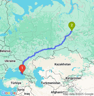 Маршрут из Сочи в Сургут