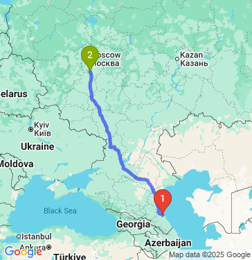 Маршрут из Алмало в Ступино