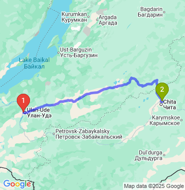 Маршрут из Улан-Удэ в Смоленку
