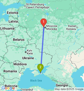 Маршрут из Падикова в Щёлкино