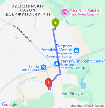 Маршрут по Новосибирску