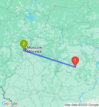 Маршрут из Саранска в Одинцово
