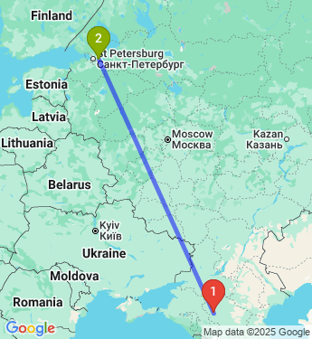 Маршрут из Ставрополя в Манушкино