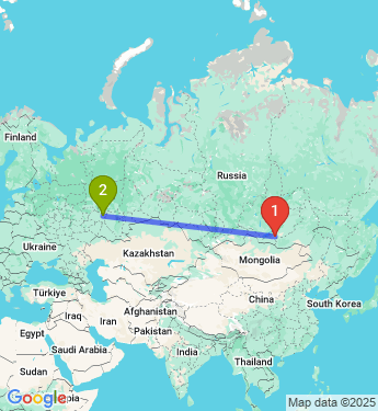 Маршрут из Улан-Удэ в Набережные Челны