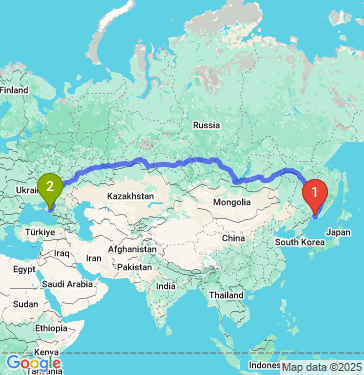 Маршрут из Артема в Краснодар