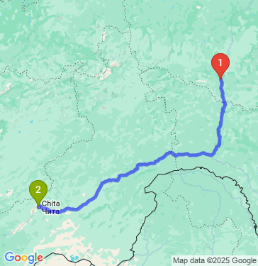 Маршрут из Нерюнгри в Читу