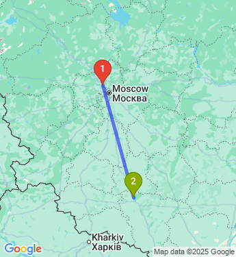 Маршрут из Дурыкина в Ямный