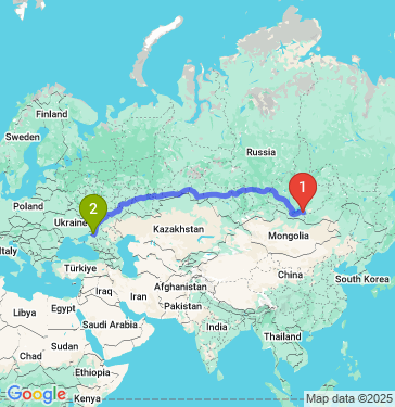 Маршрут из Улан-Удэ в Ростов-на-Дону