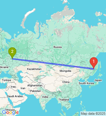 Маршрут из Хабаровска в Мурома