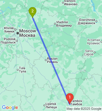 Маршрут из Тамбова в Александрова