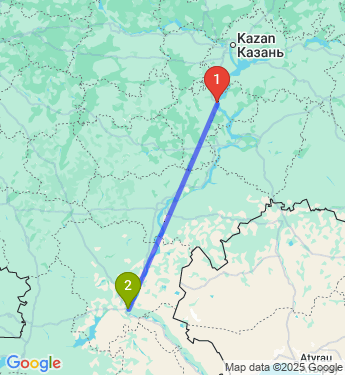 Маршрут из Ульяновска в Волгоград