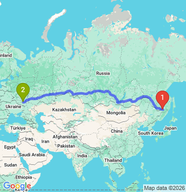 Маршрут из Хабаровска в Воронеж