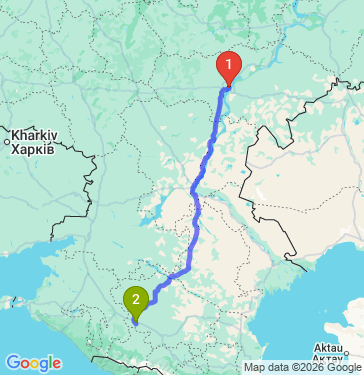 Маршрут из Саратова в Невинномысска