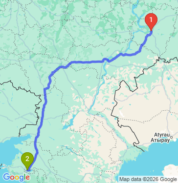 Маршрут из Самары в Краснодар
