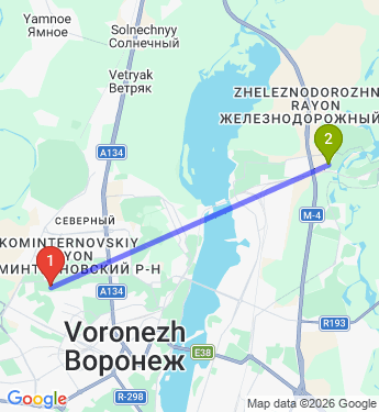 Маршрут по Воронежу