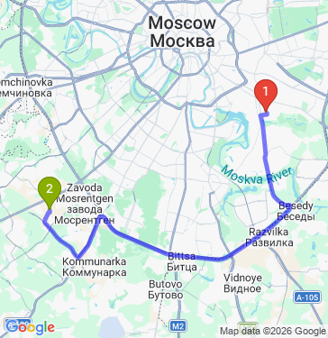 Маршрут по Москве