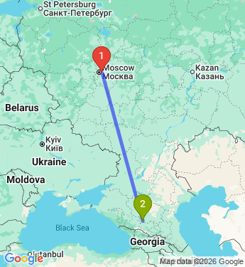 Маршрут из Реутова в Ессентуки