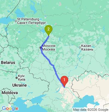 Маршрут из Волгограда в Ярославль