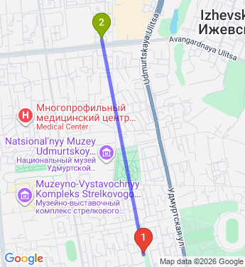 Маршрут по Ижевску