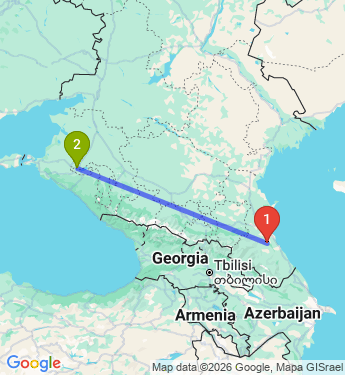 Маршрут из Доргелей в Краснодар