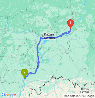 Маршрут из Сарапула в Саратов