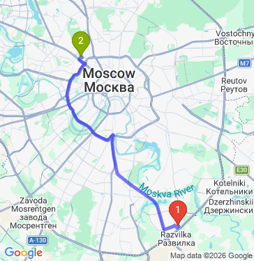 Маршрут по Москве