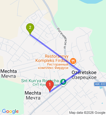 Маршрут по Озерецкому