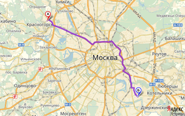 Московский сколько от мкад