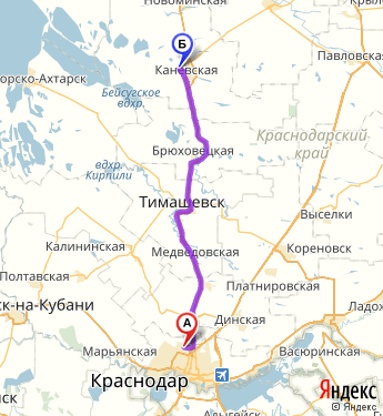 Карта станицы каневская краснодарский
