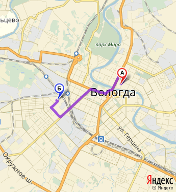 Кремлевская площадь вологда карта
