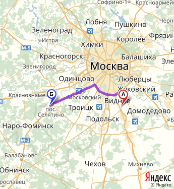 Карта москвы алабино
