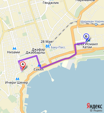 Маршрут по Баку