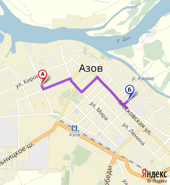 Маршрут по Азову