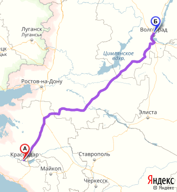 Луганск волгоград расстояние на машине карта