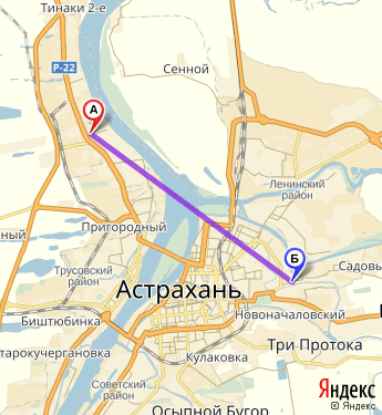 Маршрут по Астрахани