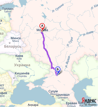 Маршрут из Москвы в Волгодонск