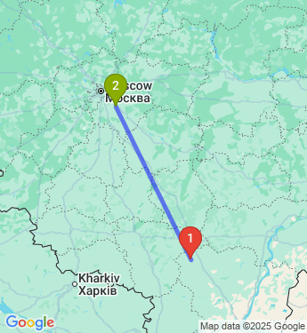 Маршрут из Урюпинска в Москву