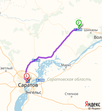 Саратов 279 км карта