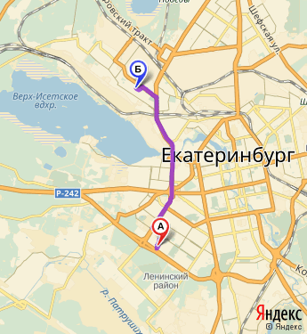 Маршрут по Екатеринбургу
