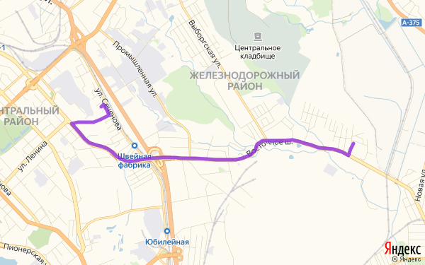 Маршрут по Хабаровску
