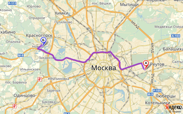 Карта москвы вешки