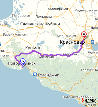 Карта славянска на кубани